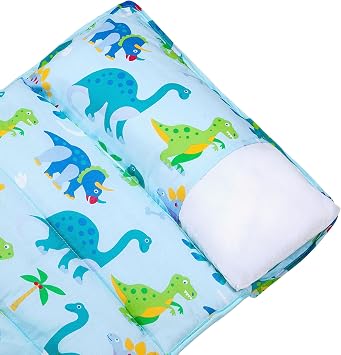 Wildkin Kids Nap Mat Replacement Pillow for Boys & Girls Soft Cotton Blend, Removable & Machine Washable, Toddler Size, Fits Wildkin Nap Mats, Daycare & Preschool, Ages 37 White