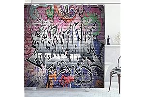 Elevate Your Bathing Space with Our Ambesonne Graffiti Shower Curtain
