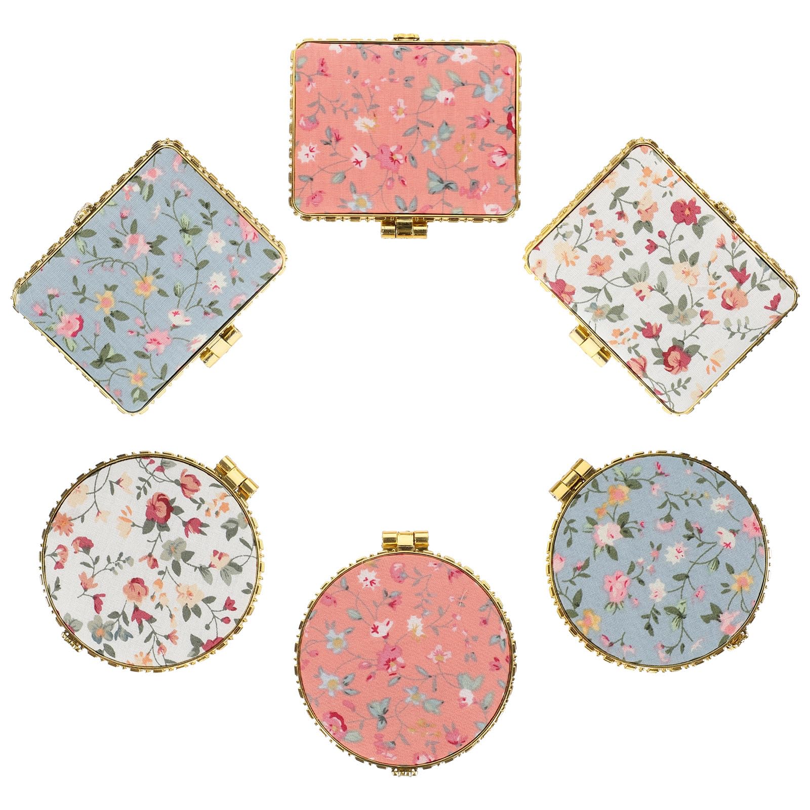 Miroir pliable double face en tissu pour retouches sans rayures lot de 6 miroirs de poche