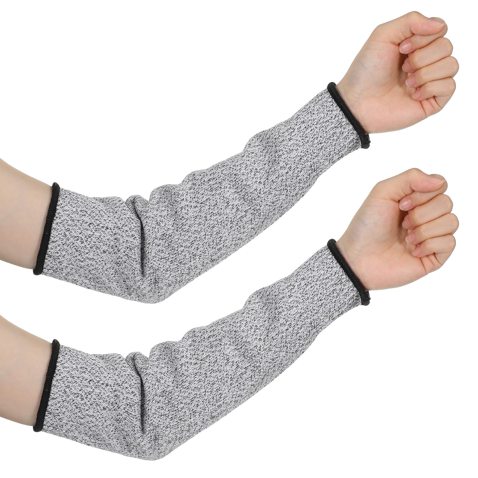 Matwsec 2 Pcs Soft Arm Protectors for Thin Skin and Bruising, Cut Resistant Sleeves, Safety Arm Sleeves, Arm Guards for Biting Autism Gardening Kitchen Farm Work (Straight)