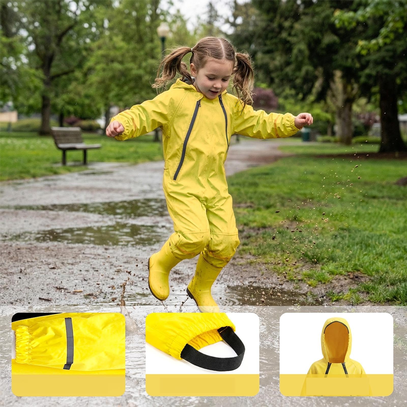 Genérico Chubasquero NiñA 10 AñOs,Pantalones De Lluvia para NiñOs con Correas Pantalones De Lluvia con Correas Pantalones De Lluvia Impermeable con DiseñO De Dibujos Animados Adecuado para NiñOs