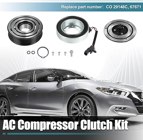 Miniatura 2 de X AUTOHAUX Embrague del compresor de CA Reemplazar CO 29148C para Infiniti JX35 2013 para Nissan Quest Maxima Murano A/C Embrague Asamblea de