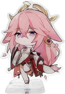 YJacuing Genshin Impact Cute Acrylic Keychain Figure