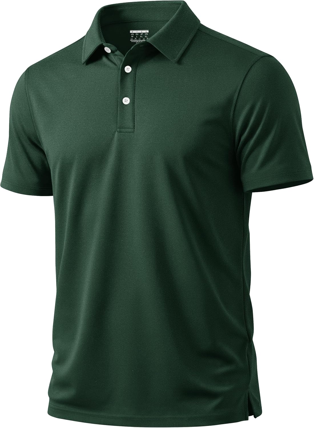 Cotrasen Mens Polo Shirts Short Sleeve Cotton Pique Golf Shirt Button Classic Fit Stretch Performance Casual T-Shirts