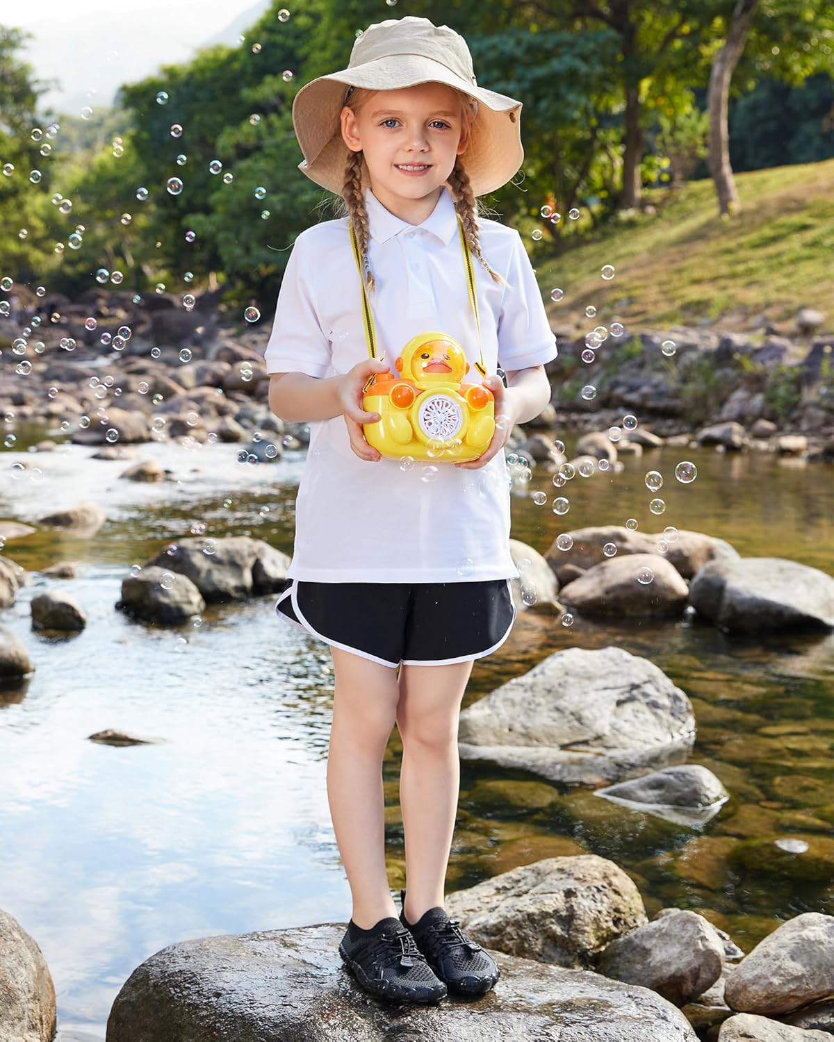 STELLE Water Shoes for Kids Girls Boys Barefoot Shoes with Adjustable Laces Quick Drying Beach Sports Non Slip Swimming Hiking - Image 3