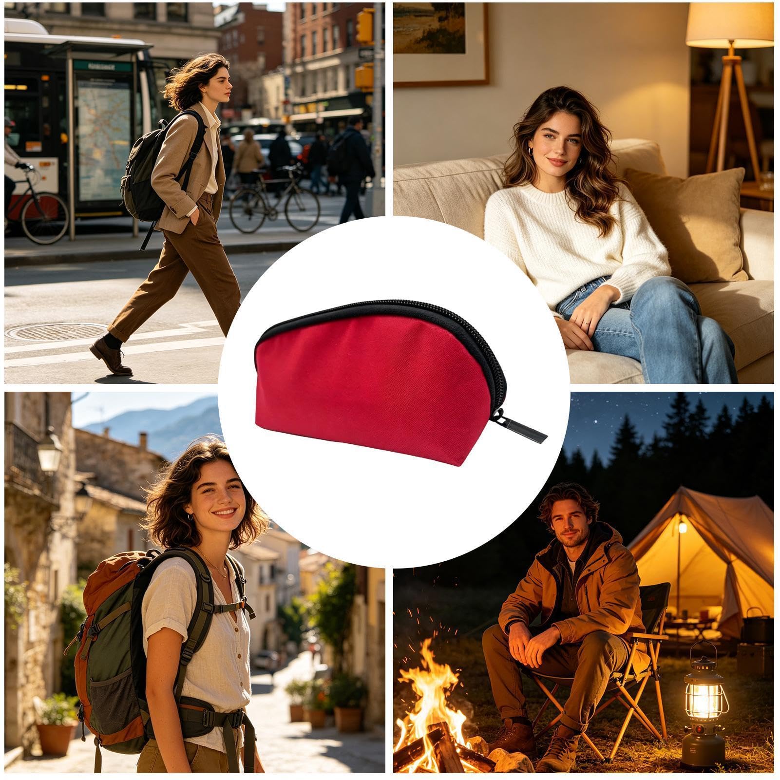 Portable Cooling Case - Mediciine Cooler Box, 400ml Waterproof Storage Bag, Red, Refer to description - Image 5