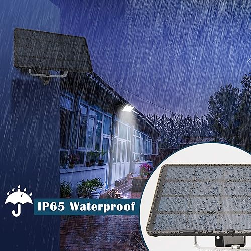 Miniatura 5 de JACKYLED Luz solar de 1000 lúmenes 48 LED para exteriores del atardecer al amanecer con control remoto, kit de luz solar con batería de 5500 mAh y