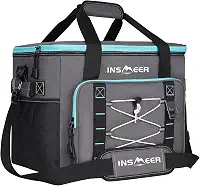 INSMEER Bolsa Térmica Grande À Prova De Vazamentos 60 Latas/40 Litros Refrigerador Isolado Lateral Macio Com Alça De Ombro
