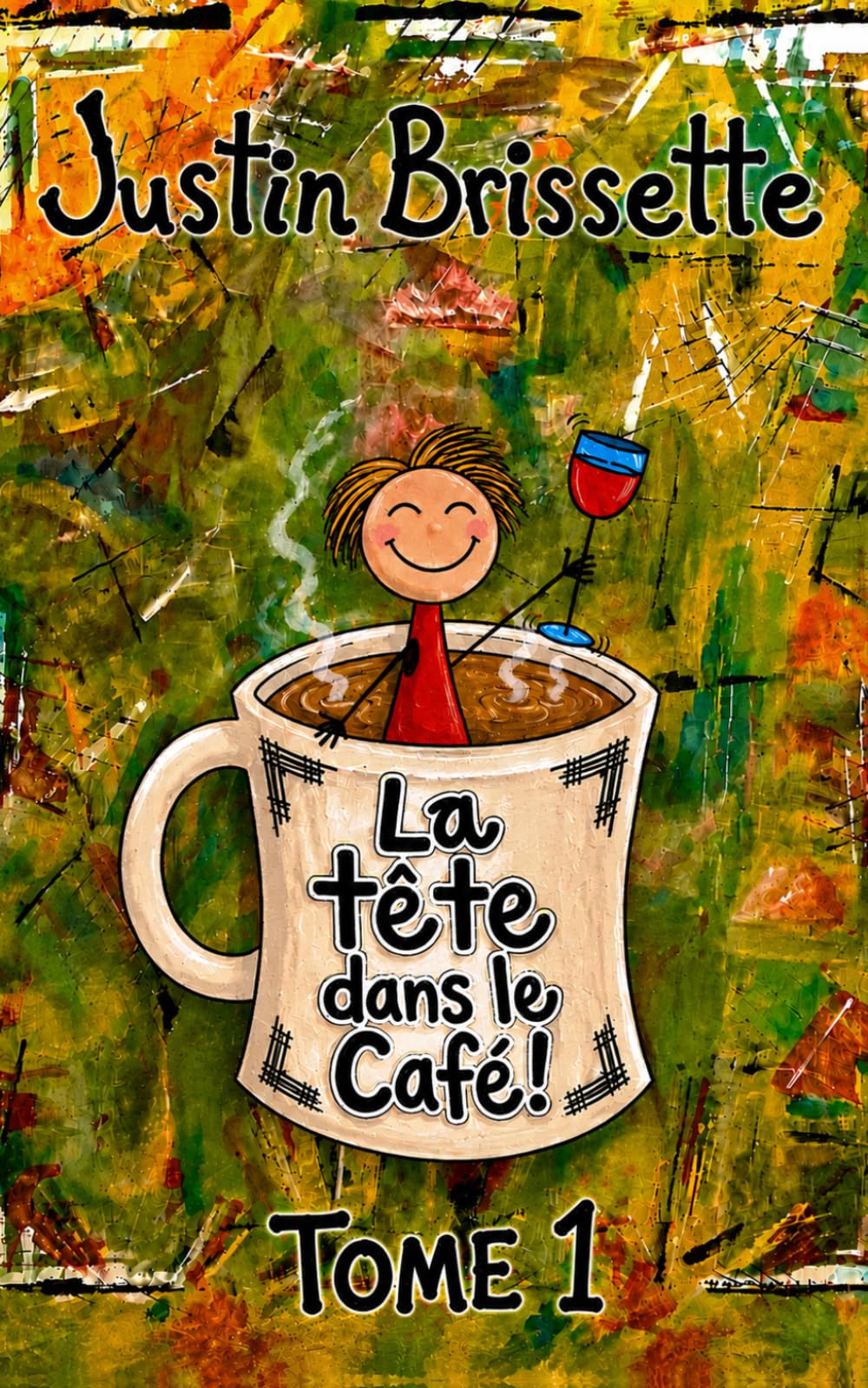 La tête dans le café!