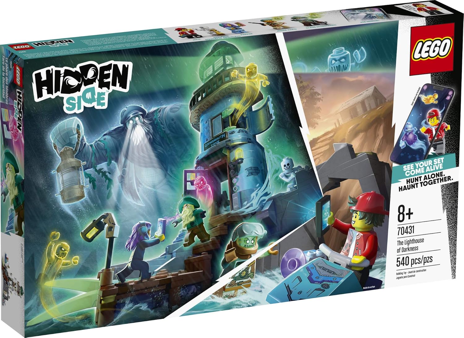 LEGO Hidden Side The Lighthouse of Darkness 70431 Ghost Toy, Unique Augmented Reality Experience for Kids (540 Pieces)