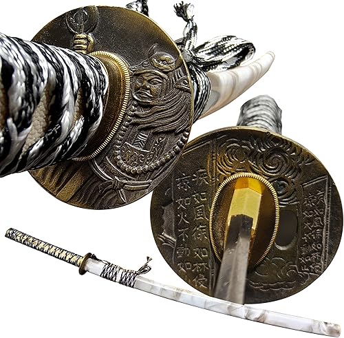 Miniatura 8 de Espada Katana Real Hecho a Mano Espada Samurái Japonesa Desmontable Espada