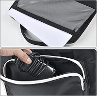 Vista 3 de Funda inalámbrica para impresora móvil compatible con impresoras Canon PIXMA TR150/iP110, bolsa de almacenamiento de viaje apta para cargador