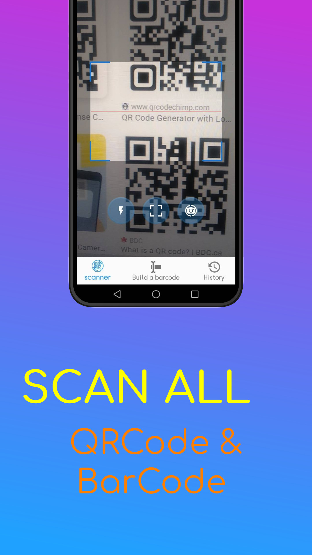 Build and scan barcodesQR App on Amazon Appstore