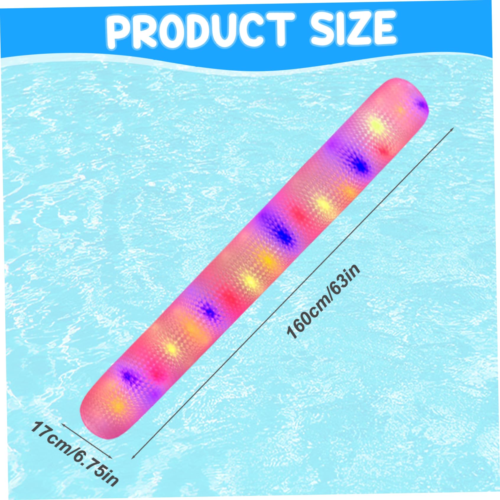 Nouilles de Piscine, 160cm PVC Portable Lisage Paillettes Gonflables Nouilles de Piscine, Aides À la Flottaison pour Aérobic, Activités Manuelles, Fêtes et Sports Nautiques D'été Nouilles de Piscine, 160cm PVC Portable Lisage Paillettes Gonflables Nouilles de Piscine, Aides À la Flottaison pour Aérobic, Activités Manuelles, Fêtes et Sports Nautiques D'été