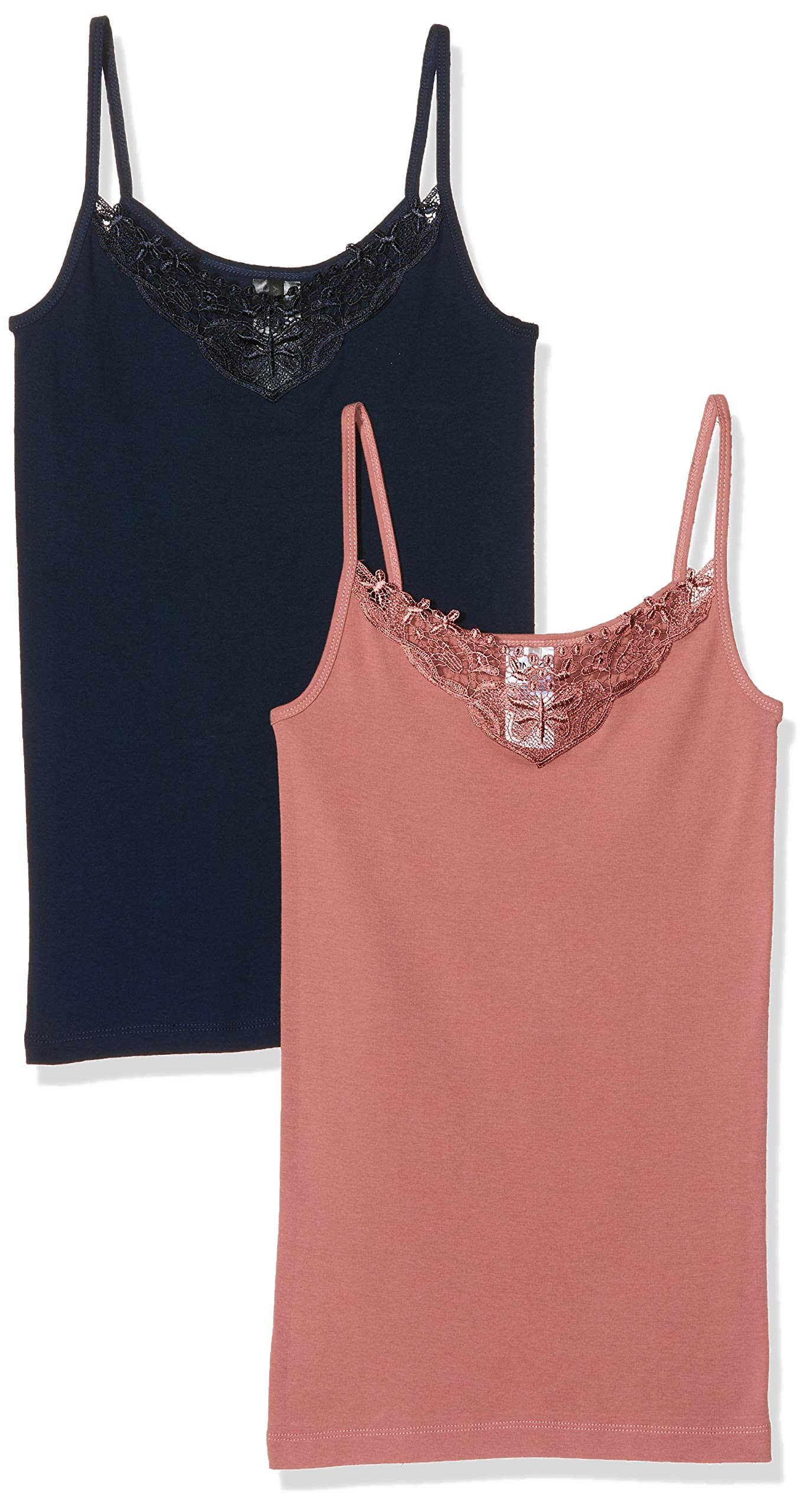 ONLYWomen's Onlkira Lace Singlet 2 Pack Noos Vest (pack of 2)