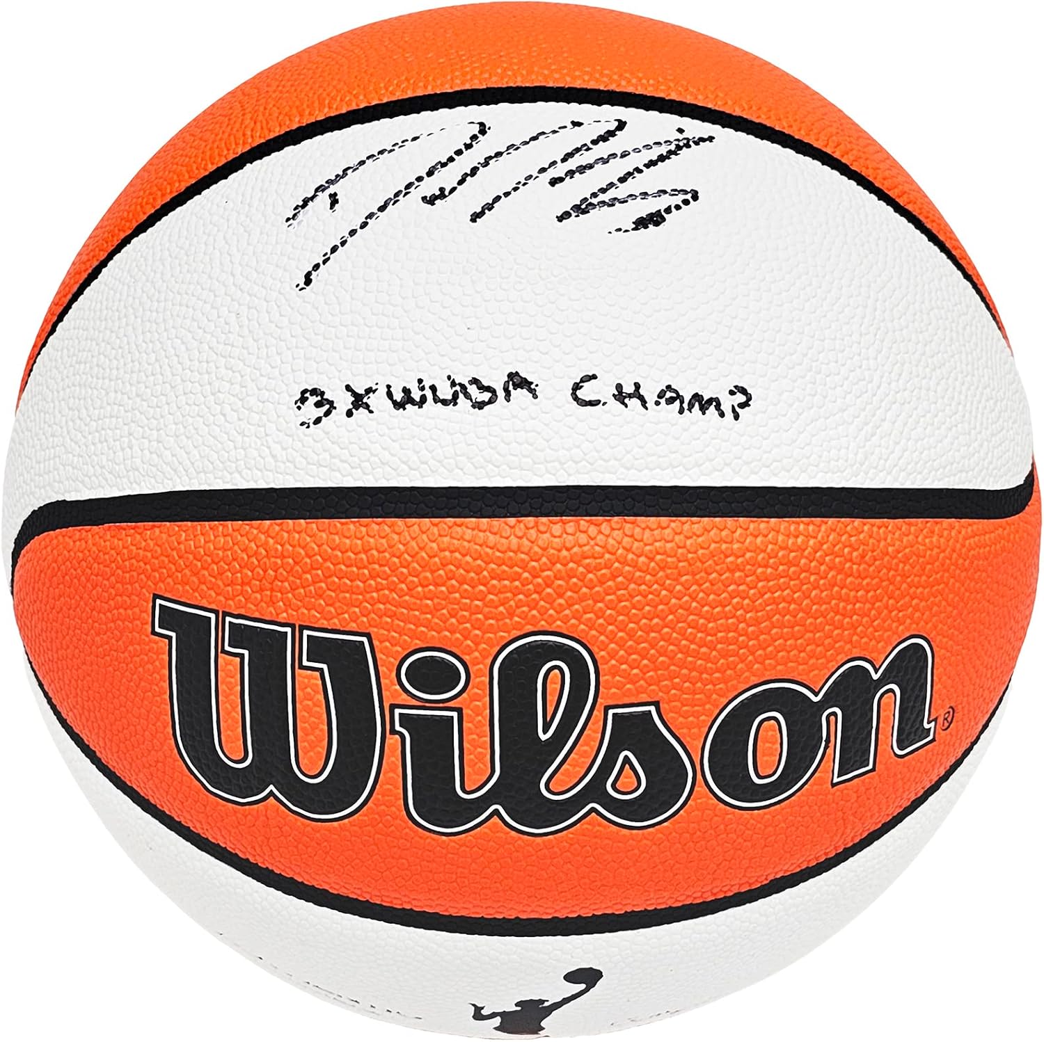 Diana Taurasi Autographed Authentic White Panel Indoor/Outdoor Basketball Mercury "3X WN.B.A CHAMPS" Beckett BAS QR Stock #214840