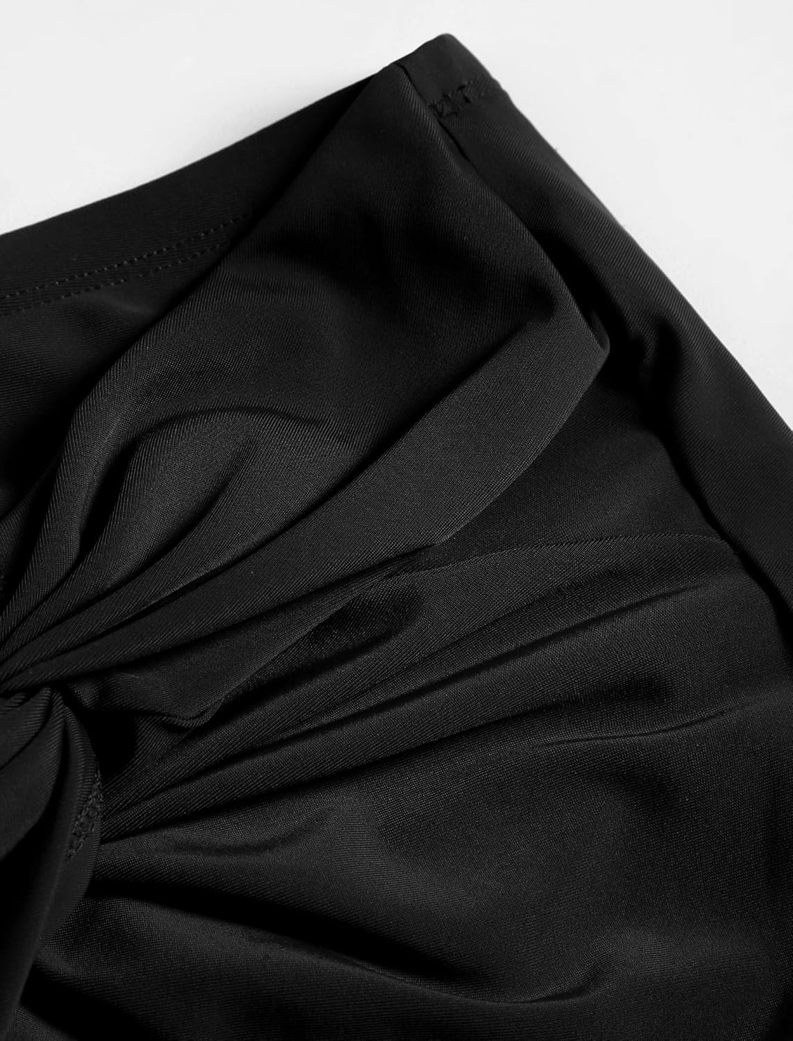 ZAFUL Womens Swim Skirt Twist Bathing Suit Skirt with Build-in Brief Mid Rise Swimsuit Bottom Skort - Image 5