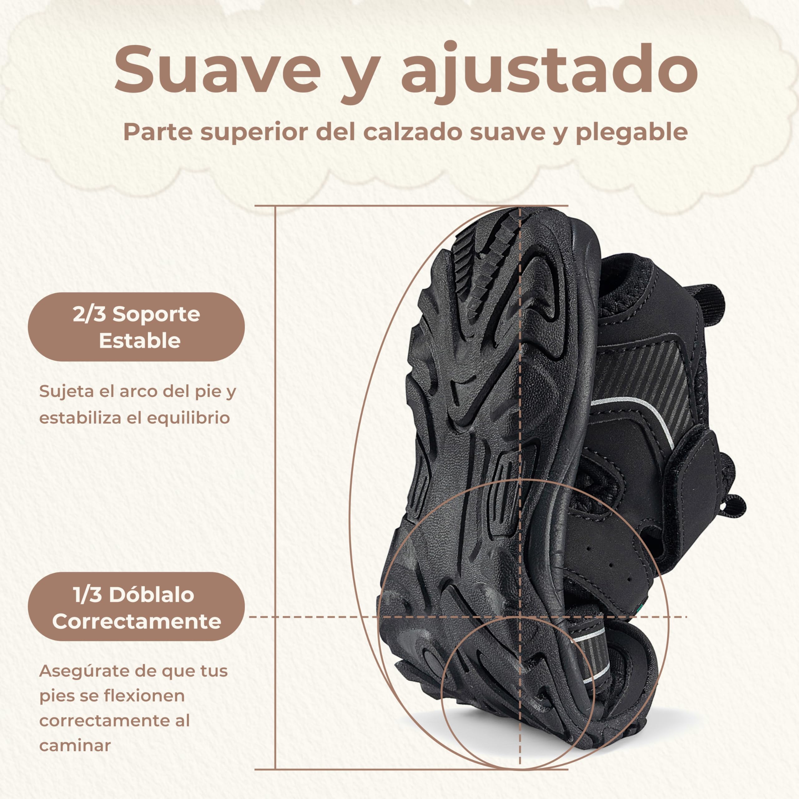Mishansha Sandalias Cerradas para Niños Niñas Transpirable Sandalias de Deporte Al Aire Libre Verano Gr.24-38