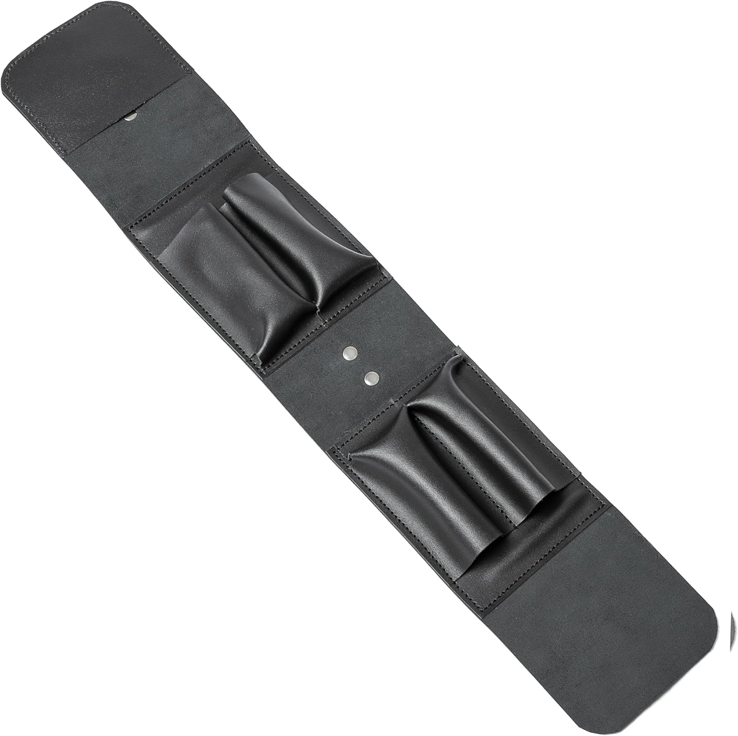 Leather Folding Knife Display Case Organizer for 4 Pocket Knives Case, Folding Knives Storage Holder, Knives Collection Pouch Bag VB4BL