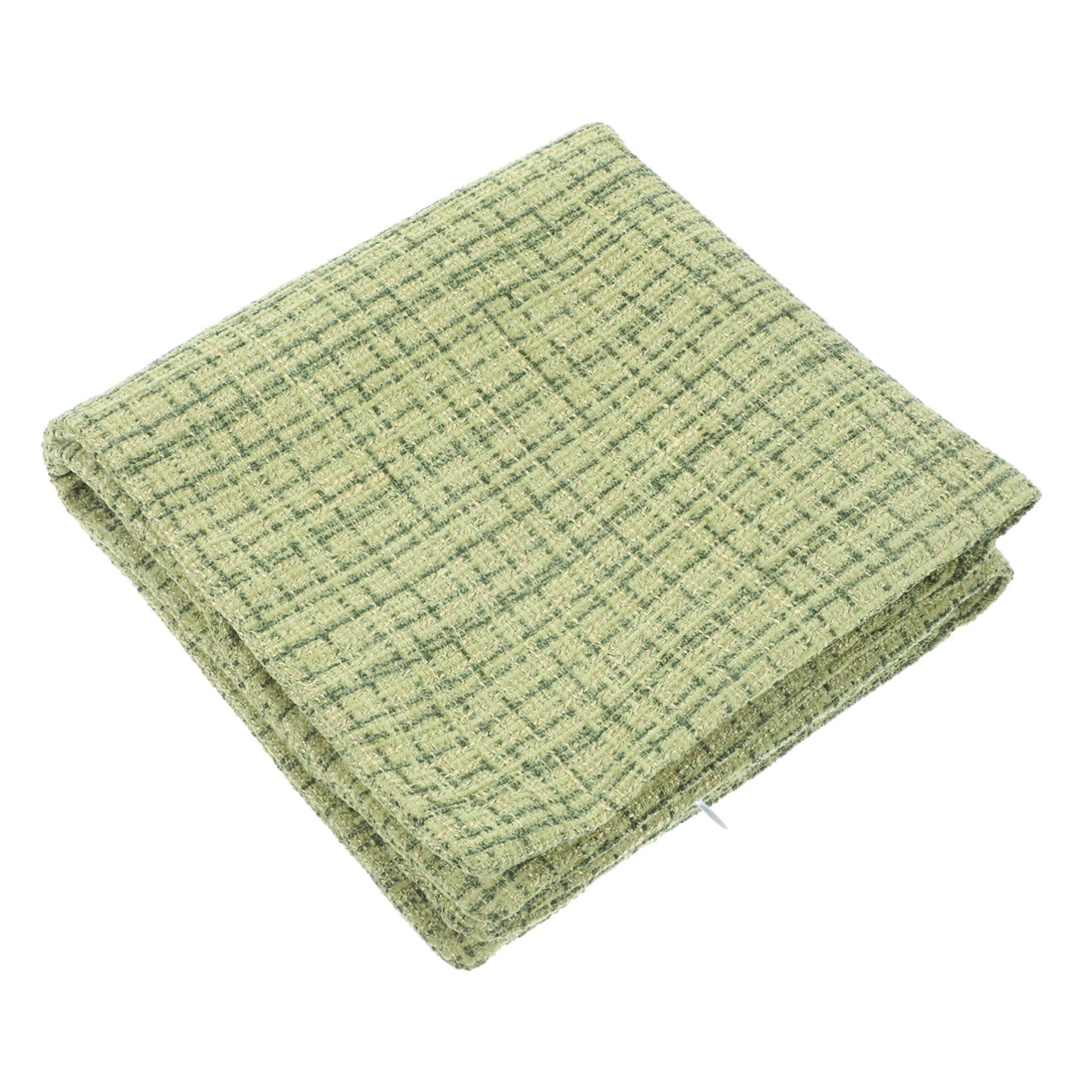 Funda de cojín verde ideal para decoración de sofás en salas de estar familiares
