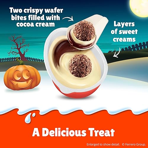 Miniatura 4 de Kinder Joy Huevo, golosina y juguete, recuerdo de fiesta, crema dulce, bocados de obleas de cacao, envueltos individualmente, 15 unidades, 0.7 onzas