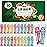 AZEN 30 Pack Lip Balm, Natural Lip Balm Bulk, Lip Care Product, Moisturizing Lip Balms for dry cracked lips - 10 Flavors