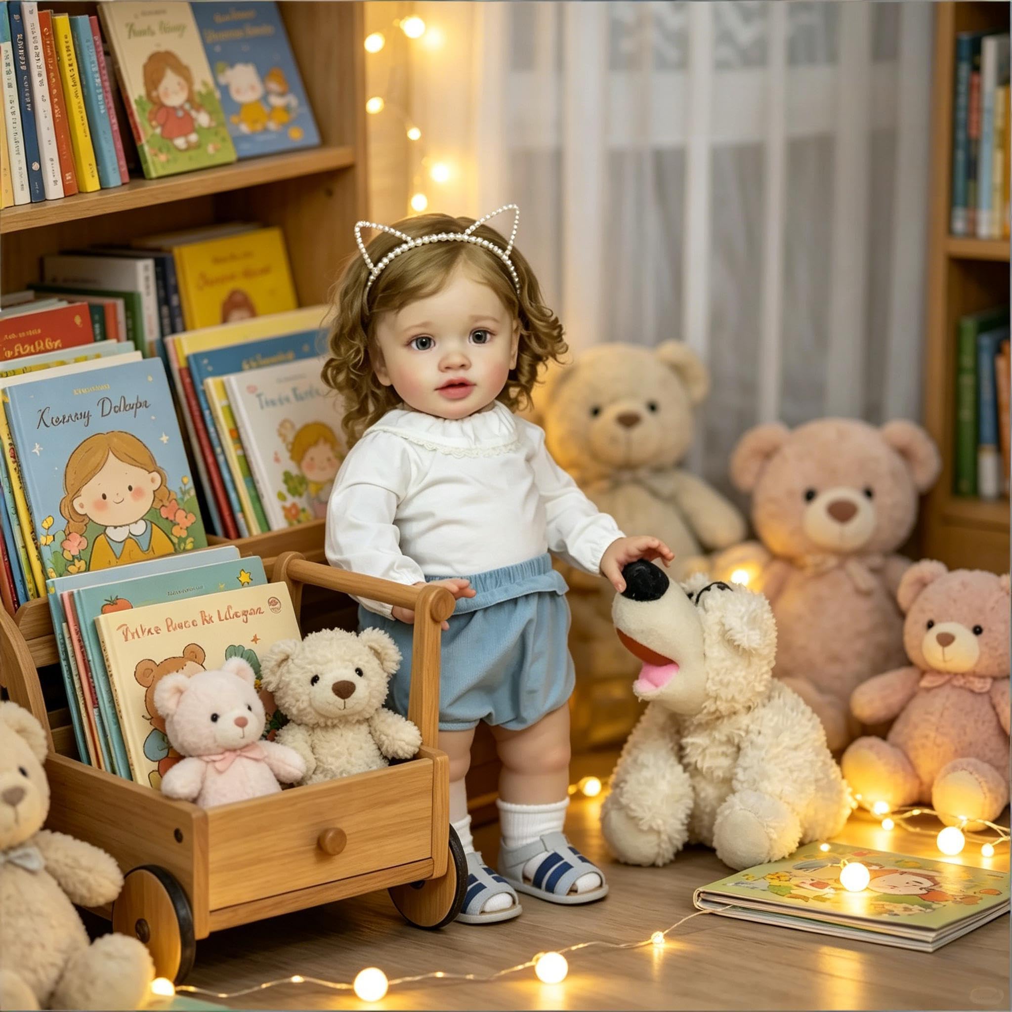 Realistische Reborn Kleinkind Puppen Mädchen 26 Zoll 66 cm Große Größe Reborn Babypuppen, Lebensecht Babypuppe Weicher Stoffkörper, Lebhafte Silikon Baby Puppe für Kinder