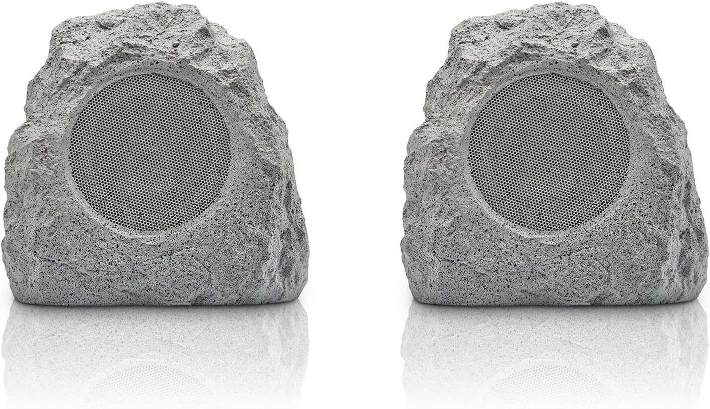Rock Speaker Connect, Stone, Wireless Outdoor Speaker With Bluetooth 5.3, 22-Hou