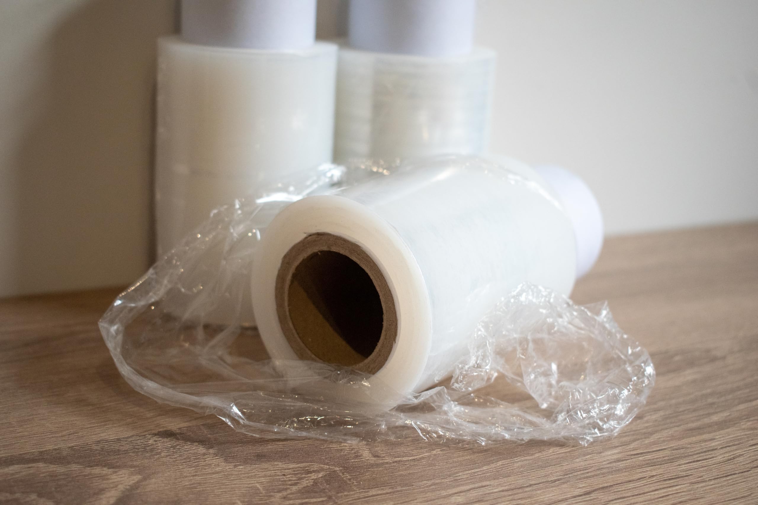 Inoverse Mini Stretchfolie 12 Rollen 100 mm x 150 m 23 µm transparent reißfest selbsthaftend