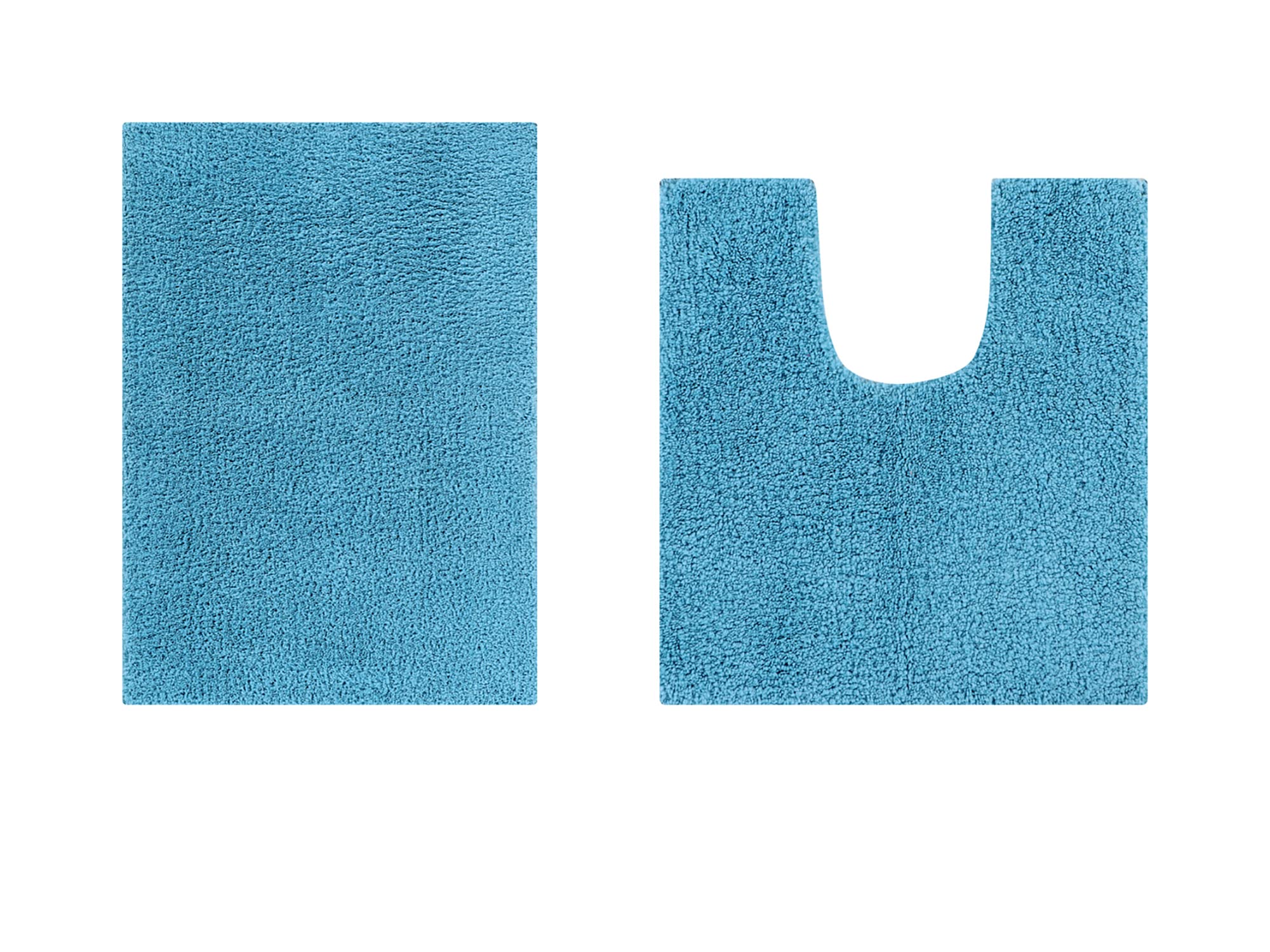 Better Trends Micro Plush Collection Tufted 100% Polyester 2 Piece Set (17" x 24" | 20" x 20") Bath Rug Set, Teal