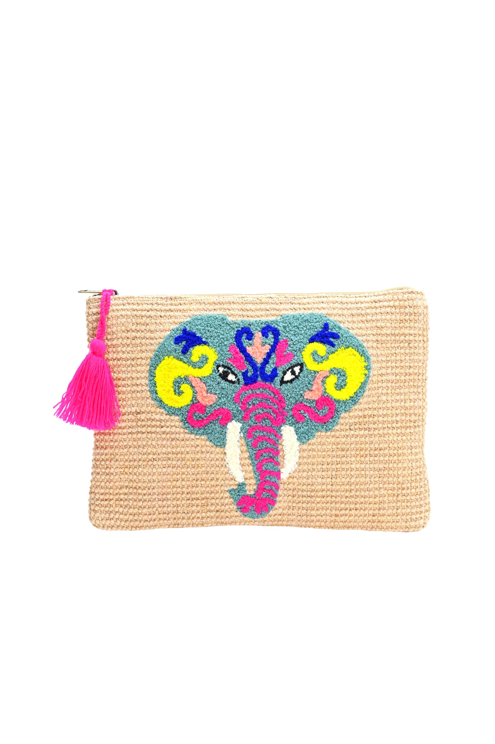 Boho Girl Colorful Jute Embroidered Pouch/Purse | Tassel Charm Attached Pouch for Women | Ladies Purse Handbag | Ladies Purse for Girls | Ethnic Hand Bags and Clutches for Ladies (B0BRNMD9Z3) Amazon Price History, Amazon Price Tracker