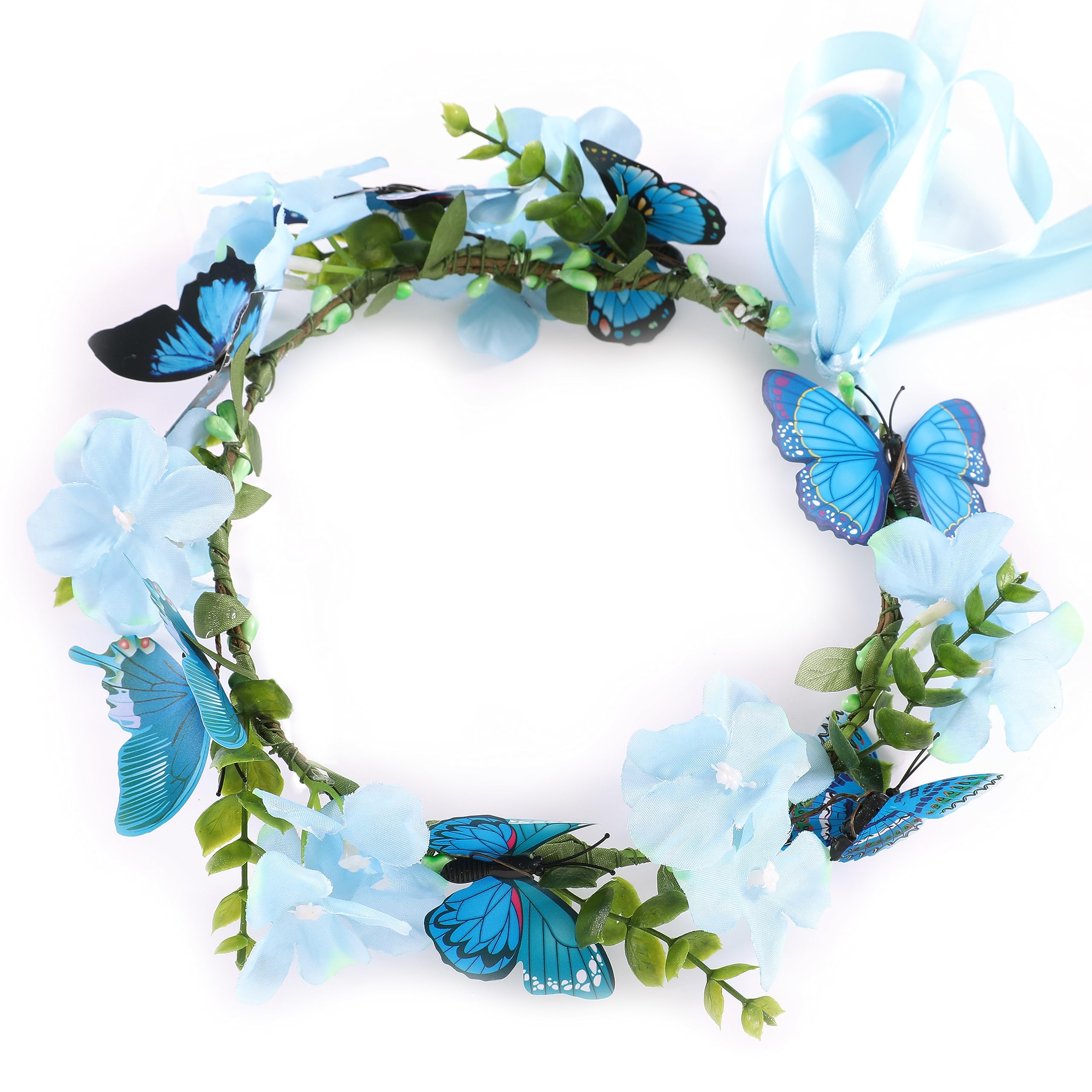Amazon.com : Gmmidea Butterfly Flower Crown for Women Girls 