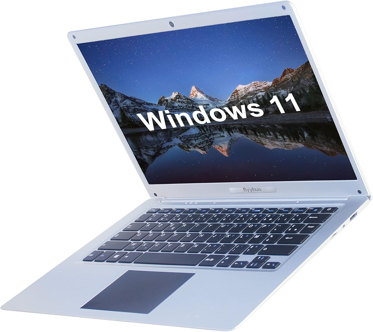 BYYBUO Laptop 14 Pollici Laptop Windows 11 Intel Celeron N3350 Processore, AZERTY Tastiera Francia, 64 GB Memoria 4 GB RAM, 128 GB SSD, 2.4G/5G Dual Band WiFi Bluetooth 4.0 Portatile per Viaggi BYYBUO Laptop 14 Pollici Laptop Windows 11 Intel Celeron N3350 Processore, AZERTY Tastiera Francia, 64 GB Memoria 4 GB RAM, 128 GB SSD, 2.4G/5G Dual Band WiFi Bluetooth 4.0 Portatile per Viaggi