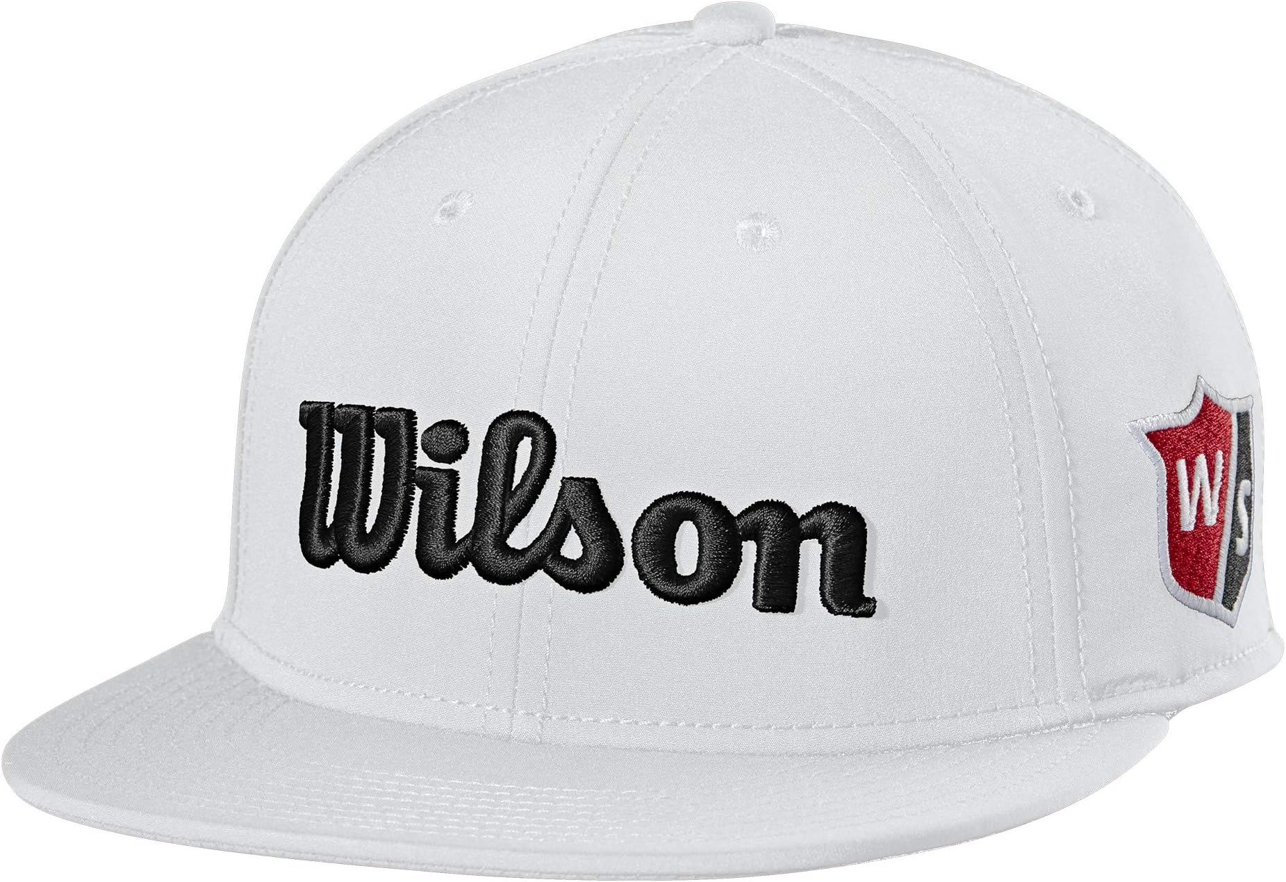 Wilson Sporting Goods Men's Flat Brim v.2 White Adult, white, Free size