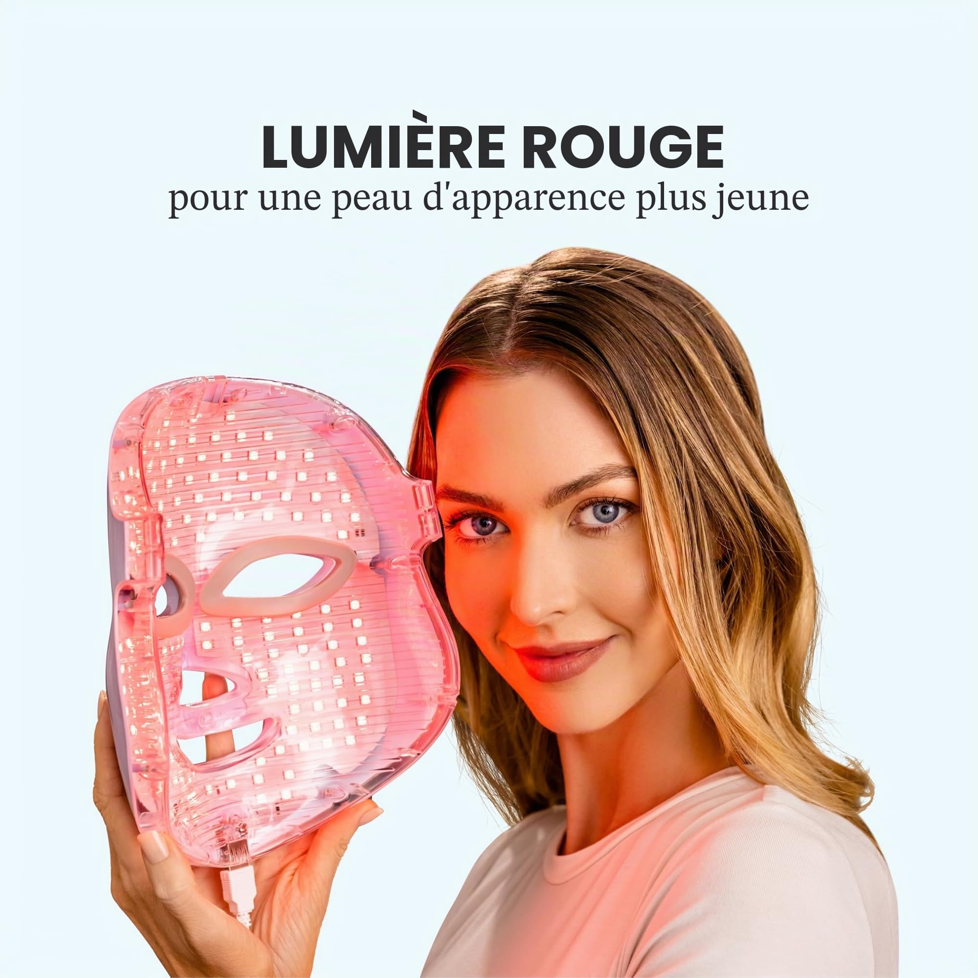 Pure Daily Care Luma Mask Appareil de soins de la peau LED pour le visage | 7 modes de couleur avancés | 5 niveaux d'intensité lumineuse | tous types de peau