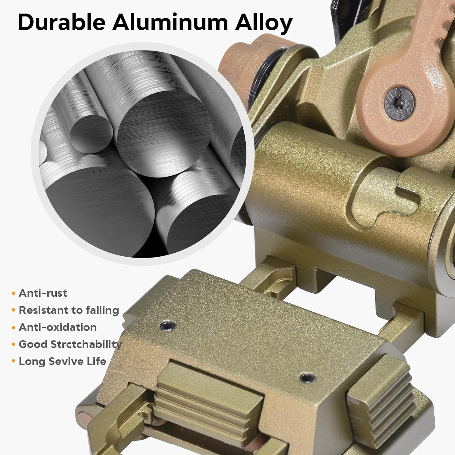 NVG Mount for PVS14/15/18 G24 Night Vision Goggles Adjustable L4 G24 Metal NVG Helmet Mount PVS 31 CNC Dovetail NVG Mount