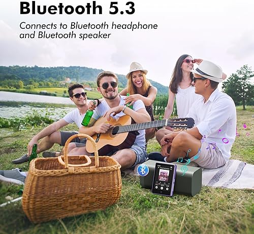 Miniatura 3 de Reproductor MP3 de 64 GB con Bluetooth 5.3, pantalla táctil de 2.8 pulgadas, sonido de alta fidelidad, reproductor MP4 portátil de música para