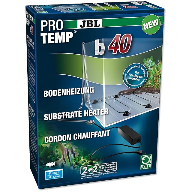 JBL PROTEMP b40 Calentador Inferior para acuarios de Agua Dulce 90-300 l, 40 W