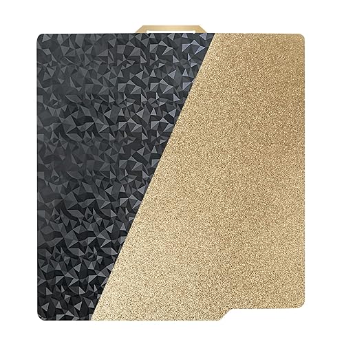 IdeaFormer-3D PEO+PEI Placa de construcción para Bambu Lab X1-CarbonX1P1PP1SA1, 10.118x10.118 in Doble Cara PEO+PEI Placa de acero de resorte Placa