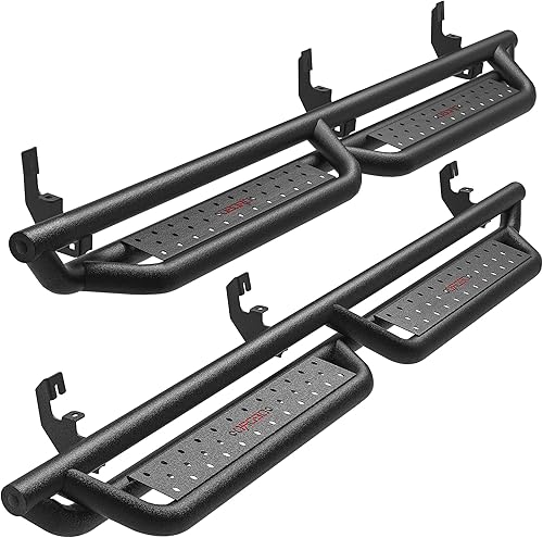 OEDRO 6'' Running Boards Compatible with 2015-2024 Chevy ColoradoGMC Canyon Crew Cab, Bolt-on Drop Side Step, Black Powder Coated All-Steel Nerf Bar