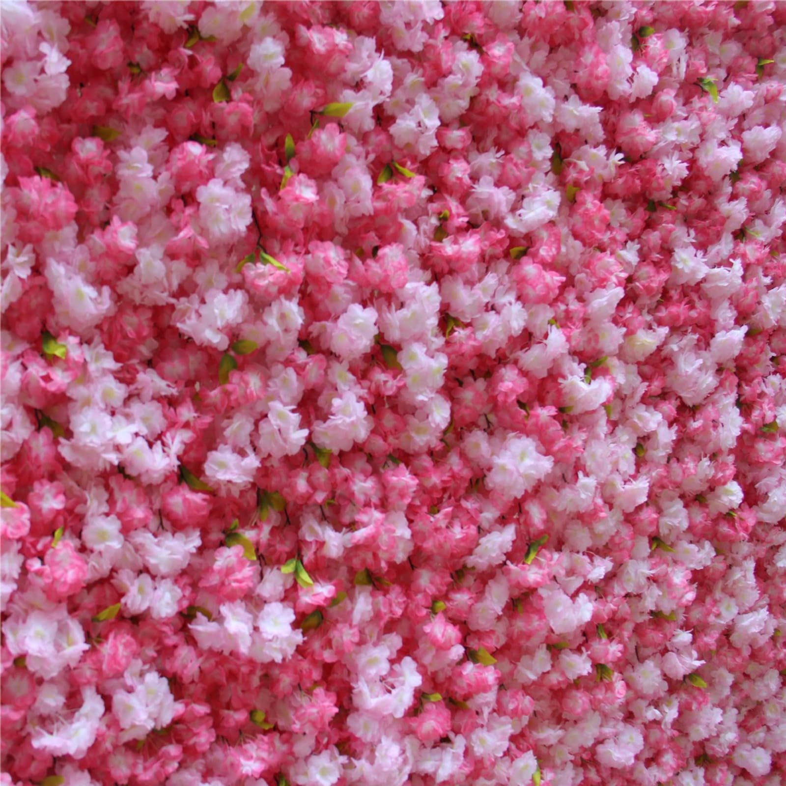 Künstliche Blumenwand 35x35 Cm – Seidenblumen-Panel, Party Deko, Hintergrund Für Hochzeit, Geburtstag & Fotoshootings