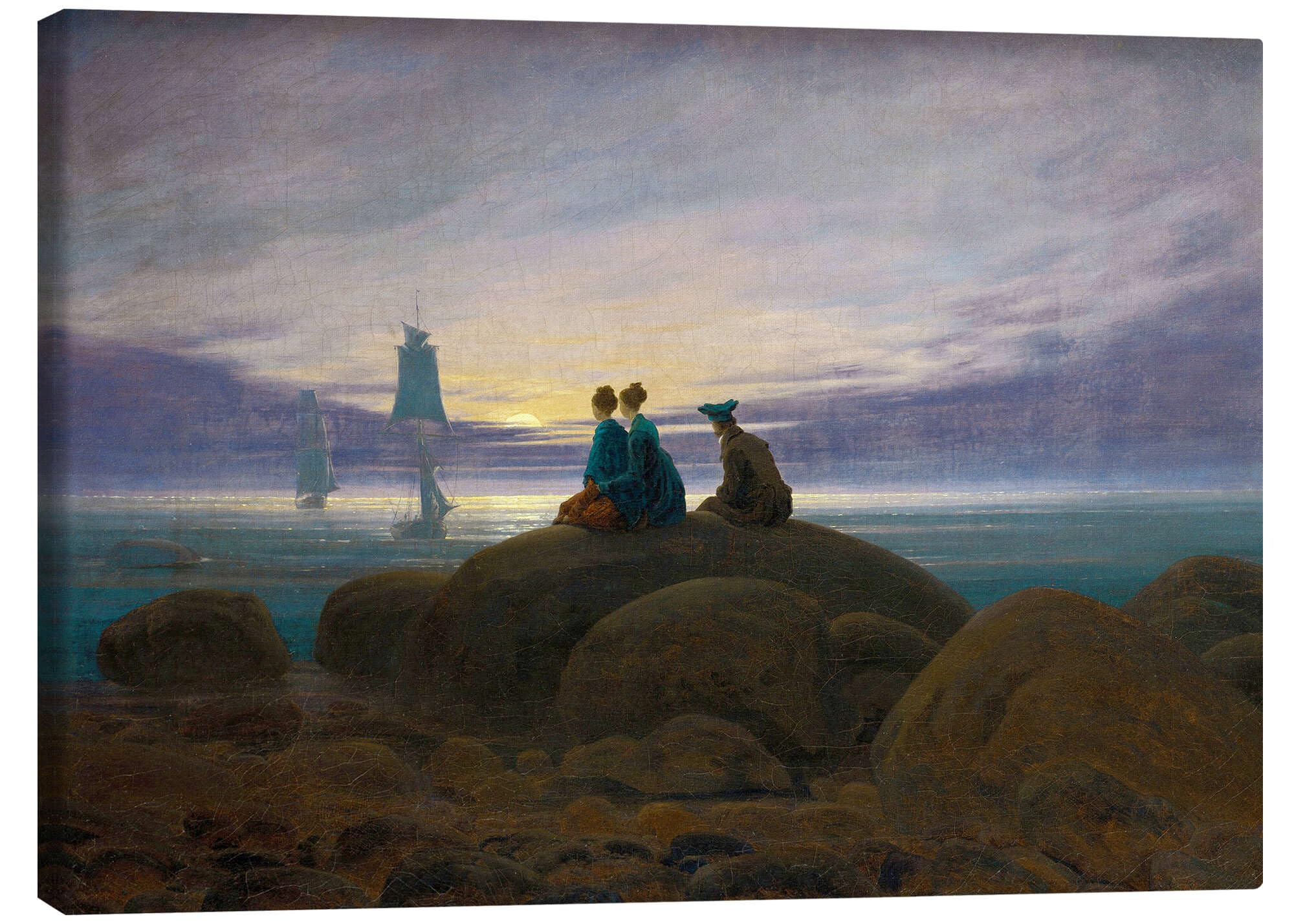 Moonrise by the Sea Obraz na płótnie