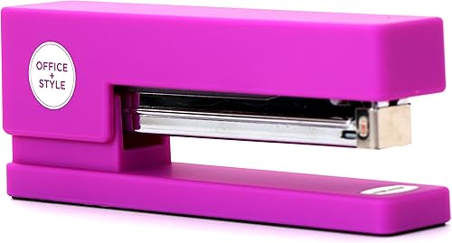 Miniatura 7 de Oficina estilo precisión jam-free tira completa grapadora antideslizante, Blanco