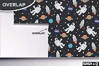 Vista 6 de EGD Papel tapiz de astronautas y planetas, papel tapiz de la NASA, decoración de habitación de niños, papel tapiz para diseño de interiores