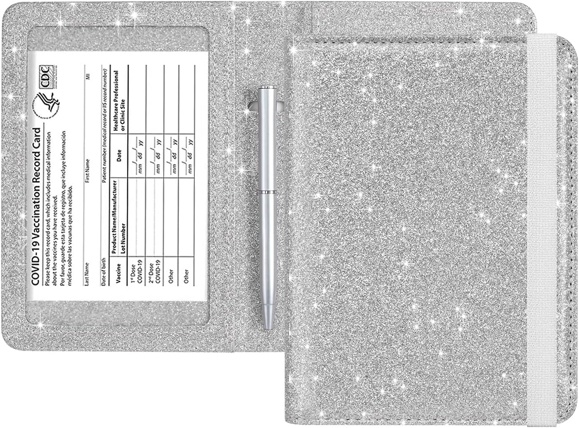 HOTCOOL Passport and Vaccine Card Holder Combo Leather