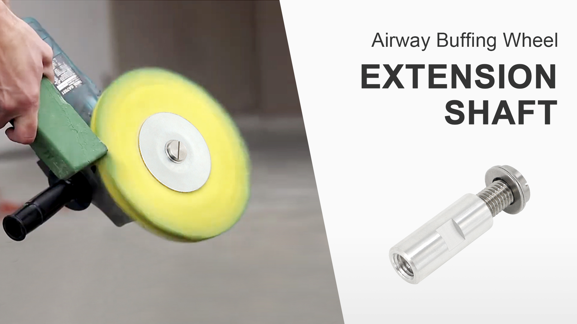 Image of Airway Buffing Wheel Extension Shaft 2-1 /4 inch L Angle Grinder Buff Extender Kit 5 /8 inch-11 Threads Arbor Extended Adapter - 1set