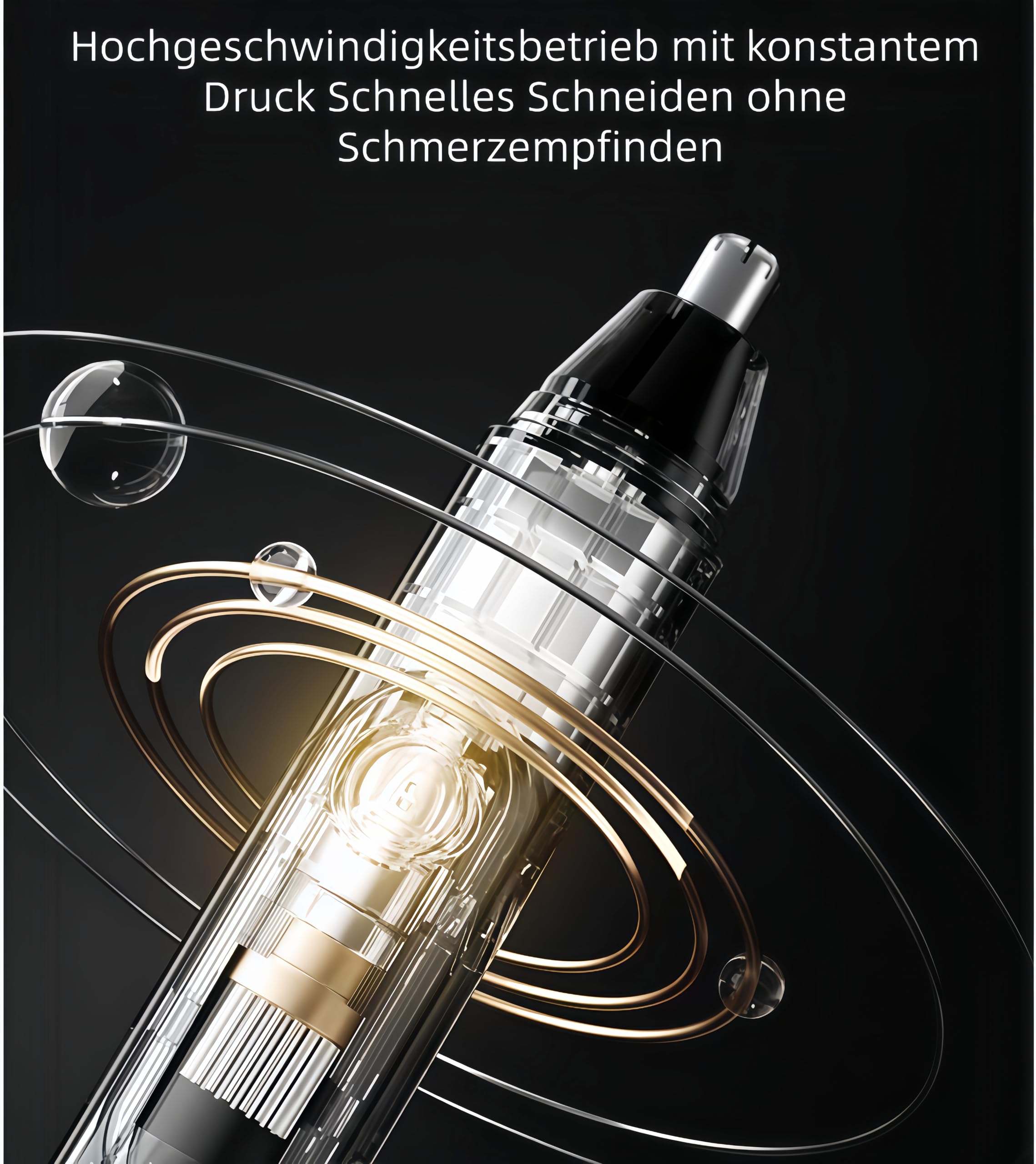 Mr. Bold Pro Nasenhaartrimmer Herren Elektrisch & Hautschonend