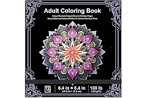Adult Coloring Book for Serene Escapes: Unwind with 72 Detachable Mandala Designs