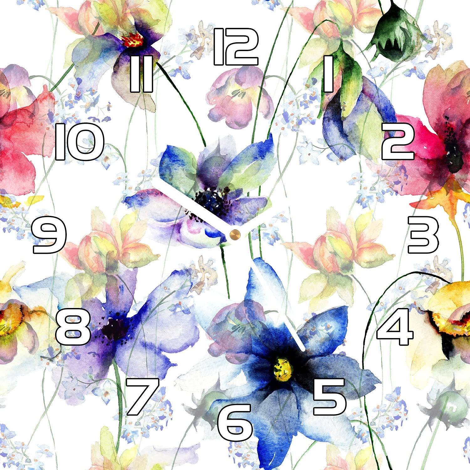 Horloge en verre de sécurité Coloray 30x30 cm haut de gamme