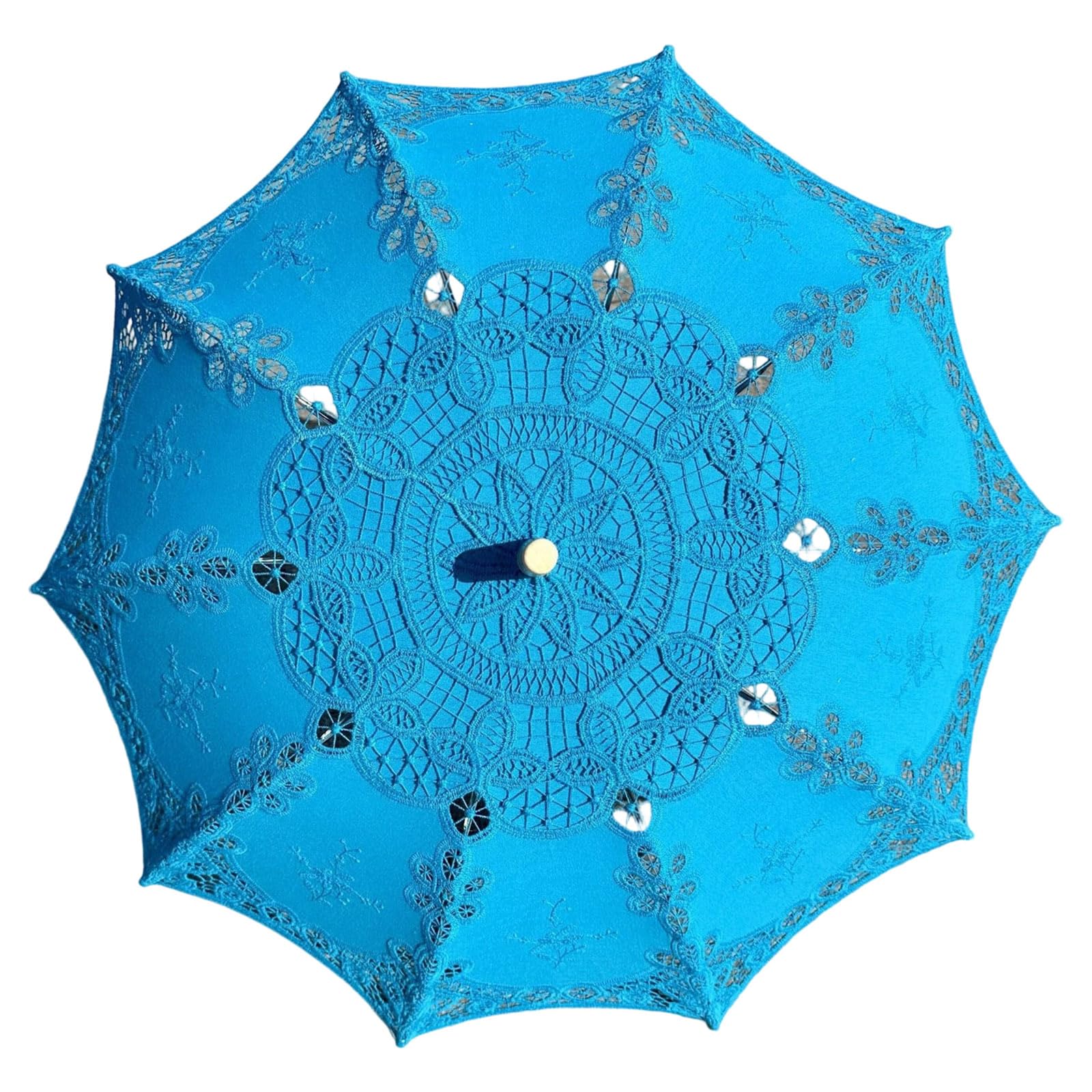 Parasol à crochet respirant dentelle florale pour mariage extérieur et soleil
